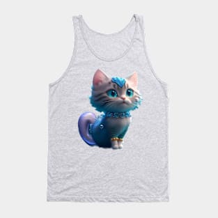 The Cutest Cat Mermaid Tank Top